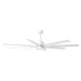 72 Inch Daugava Modern Downrod Mount Smart Fan with LED Light - Sweatfully
