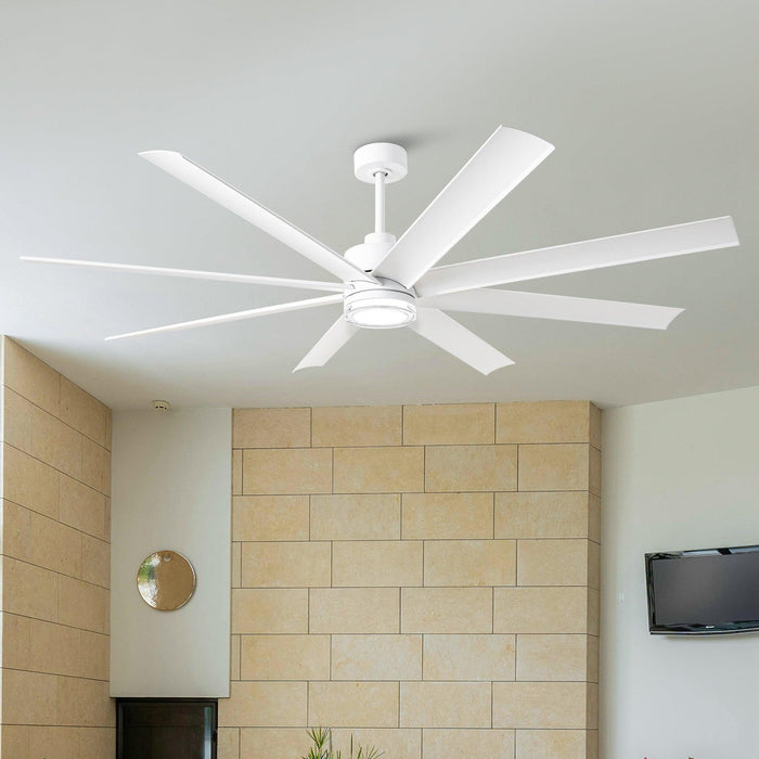 72 Inch Daugava Modern Downrod Mount Smart Fan with LED Light - Sweatfully