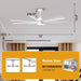 72 Inch Daugava Modern Downrod Mount Smart Fan with LED Light - Sweatfully