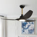 52" DC Motor 3 Blades Modern Downrod Mount Smart Fan with LED Light - Sweatfully