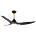 52" DC Motor 3 Blades Modern Downrod Mount Smart Fan with LED Light - Sweatfully