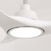 52" DC Motor 3 Blades Modern Downrod Mount Smart Fan with LED Light - Sweatfully