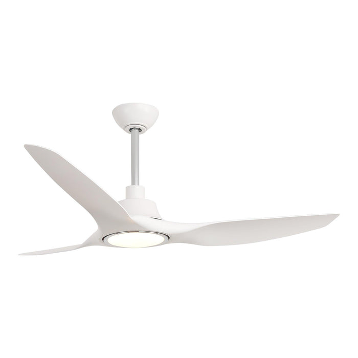 52" DC Motor 3 Blades Modern Downrod Mount Smart Fan with LED Light - Sweatfully