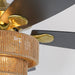 52 Inch Danube Farmhouse DC Motor Golden Downrod Ceiling Fan with Light - Sweatfully