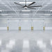 84 Inch 100 Inch Padus Black Large Size Ceiling Fan with Dimmable Lighting and Remote Control - Sweatfully