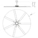 84 Inch 100 Inch Padus Black Large Size Ceiling Fan with Dimmable Lighting and Remote Control - Sweatfully