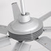 84 Inch 100 Inch Padus Black Large Size Ceiling Fan with Dimmable Lighting and Remote Control - Sweatfully