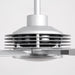 84 Inch 100 Inch Padus Black Large Size Ceiling Fan with Dimmable Lighting and Remote Control - Sweatfully