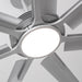 84 Inch 100 Inch Padus Black Large Size Ceiling Fan with Dimmable Lighting and Remote Control - Sweatfully