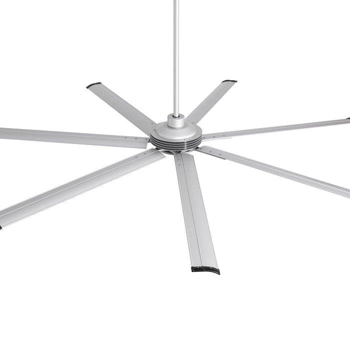 84 Inch 100 Inch Padus Black Large Size Ceiling Fan with Dimmable Lighting and Remote Control - Sweatfully