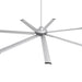 84 Inch 100 Inch Padus Black Large Size Ceiling Fan with Dimmable Lighting and Remote Control - Sweatfully