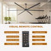 120 Inch HVLS Fan Jupiter Industrial Aluminum Extra Large Ceiling Fan with Remote Control - Sweatfully