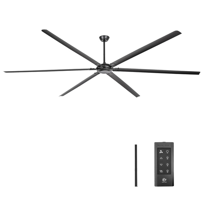 120 Inch HVLS Fan Jupiter Industrial Aluminum Extra Large Ceiling Fan with Remote Control - Sweatfully