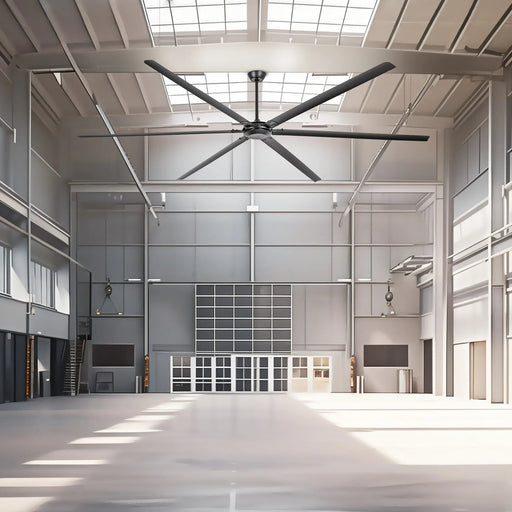 120 Inch HVLS Fan Jupiter Industrial Aluminum Extra Large Ceiling Fan with Remote Control - Sweatfully