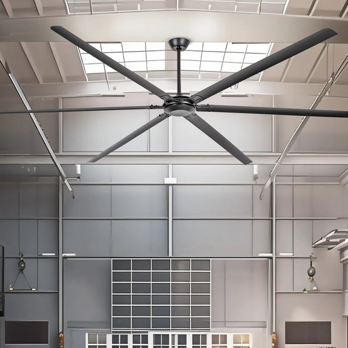 120 Inch HVLS Fan Jupiter Industrial Aluminum Extra Large Ceiling Fan with Remote Control - Sweatfully