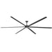 120 Inch HVLS Fan Jupiter Industrial Aluminum Extra Large Ceiling Fan with Remote Control - Sweatfully