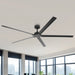 72 Inch 84 Inch Winni All-Aluminum IPX4 Outdoor Ceiling Fan with Remote Control - Sweatfully