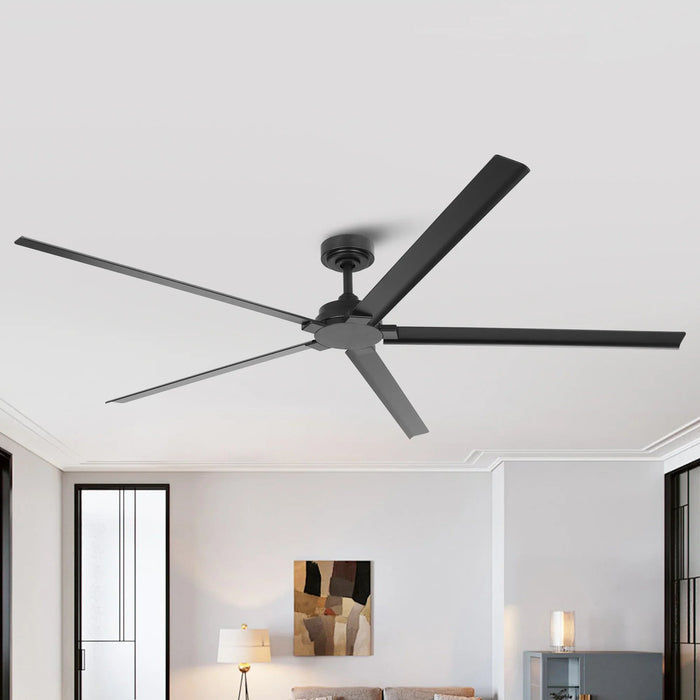 72 Inch 84 Inch Winni All-Aluminum IPX4 Outdoor Ceiling Fan with Remote Control - Sweatfully