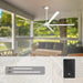 72 Inch 84 Inch Winni All-Aluminum IPX4 Outdoor Ceiling Fan with Remote Control - Sweatfully