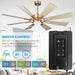 60" Oretha Windmill DC Ceiling Fan with LED Lighting - Sweatfully