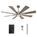 60" Oretha Windmill DC Ceiling Fan with LED Lighting - Sweatfully