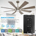 60" Oretha Windmill DC Ceiling Fan with LED Lighting - Sweatfully