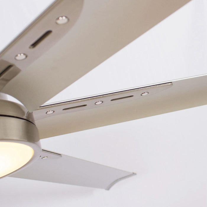 65 Inch Freda DC Motor Modern Downrod Ceiling Fan with LED Light and Remote Control - Sweatfully