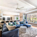 65 Inch Freda DC Motor Modern Downrod Ceiling Fan with LED Light and Remote Control - Sweatfully