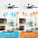 70" Modern DC Motor Downrod Mount Reversible Ceiling Fan with Lighting and Remote Control - Sweatfully
