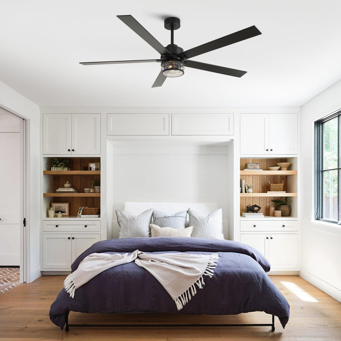 65" Modern Reversible Ceiling Fan with Lighting and Remote Control - Sweatfully
