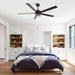 65" Modern Reversible Ceiling Fan with Lighting and Remote Control - Sweatfully