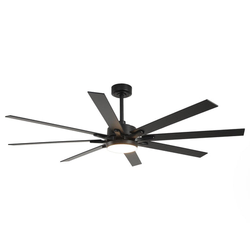 65 Inch Teresa Modern Double-sided Blades Ceiling Fan with Remote Control and LED Light - Sweatfully