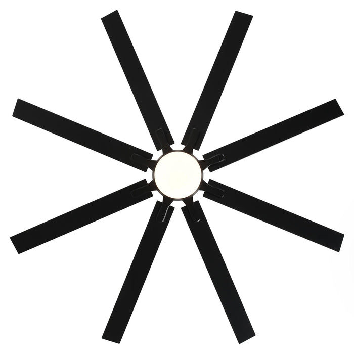 65 Inch Teresa Modern Double-sided Blades Ceiling Fan with Remote Control and LED Light - Sweatfully