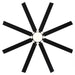 65 Inch Teresa Modern Double-sided Blades Ceiling Fan with Remote Control and LED Light - Sweatfully