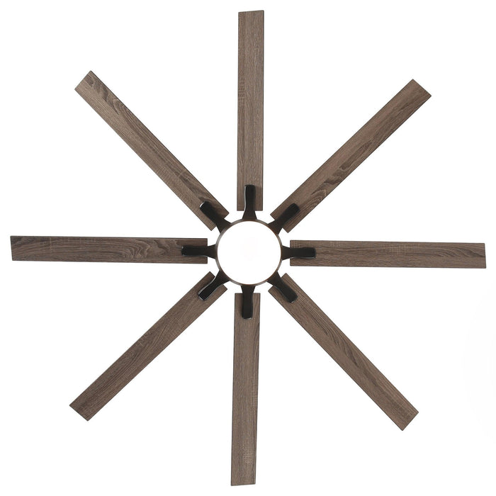 65 Inch Teresa Modern Double-sided Blades Ceiling Fan with Remote Control and LED Light - Sweatfully