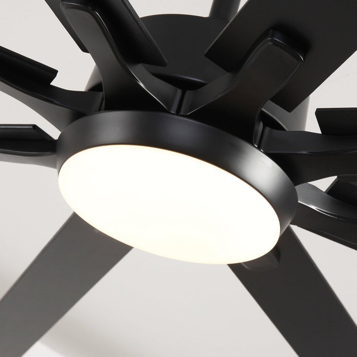 65 Inch Teresa Modern Double-sided Blades Ceiling Fan with Remote Control and LED Light - Sweatfully