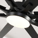 65 Inch Teresa Modern Double-sided Blades Ceiling Fan with Remote Control and LED Light - Sweatfully