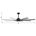 65 Inch Teresa Modern Double-sided Blades Ceiling Fan with Remote Control and LED Light - Sweatfully