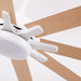 65 Inch Teresa Modern Double-sided Blades Ceiling Fan with Remote Control and LED Light - Sweatfully