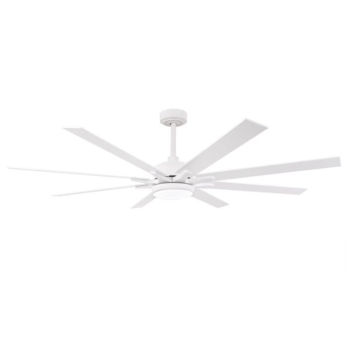 65 Inch Teresa Modern Double-sided Blades Ceiling Fan with Remote Control and LED Light - Sweatfully