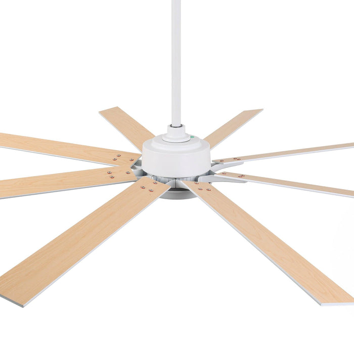 65 Inch Teresa Modern Double-sided Blades Ceiling Fan with Remote Control and LED Light - Sweatfully