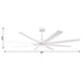65 Inch Teresa Modern Double-sided Blades Ceiling Fan with Remote Control and LED Light - Sweatfully
