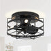13" Madurai Farmhouse Flush Mount Reversible Ceiling Fan with Lighting and Remote Control - Sweatfully