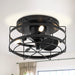 13" Madurai Farmhouse Flush Mount Reversible Ceiling Fan with Lighting and Remote Control - Sweatfully