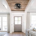 13" Madurai Farmhouse Flush Mount Reversible Ceiling Fan with Lighting and Remote Control - Sweatfully