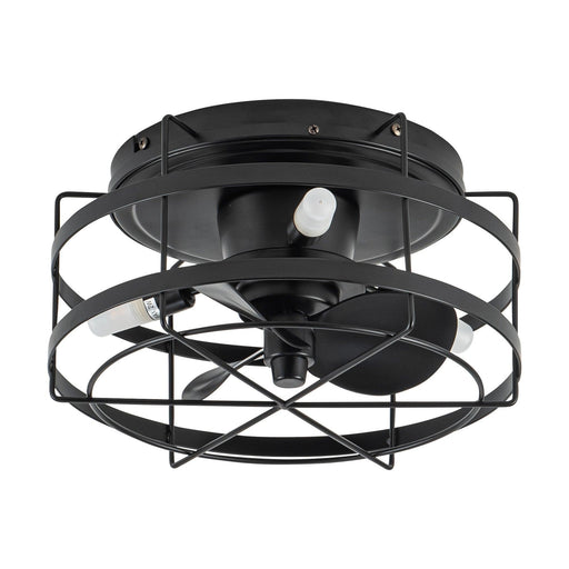13" Madurai Farmhouse Flush Mount Reversible Ceiling Fan with Lighting and Remote Control - Sweatfully