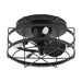 13" Madurai Farmhouse Flush Mount Reversible Ceiling Fan with Lighting and Remote Control - Sweatfully