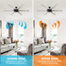 70" Madhya Industrial Ceiling Fan with Remote Control - Sweatfully