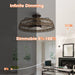 27" Farmhouse Reversible Flush Mount Ceiling Fan - Sweatfully
