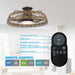 27" Farmhouse Reversible Flush Mount Ceiling Fan - Sweatfully